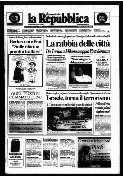 Il lunedì de La repubblica